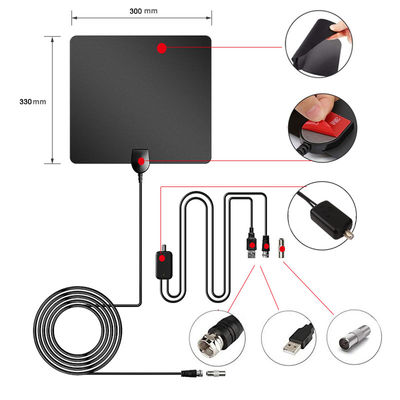 Clear Uhf Wireless Caravan Car Satellite Amplifier Signal Booster for Digital Tv Antenna V.S.W.R ≤1.5