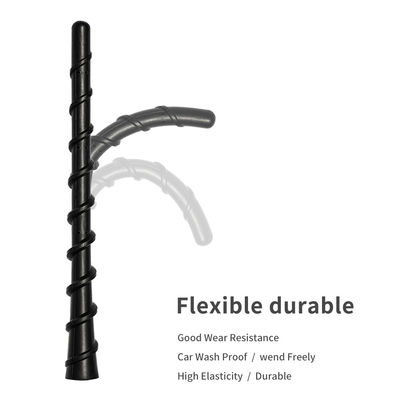 7" Black Spiral Bending AM/FM Radio Antenna Universal Fit for Trucks Cars SUVs 5dbi Gain
