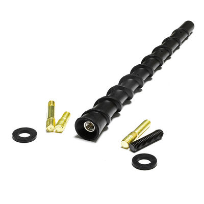 7" Black Spiral Bending AM/FM Radio Antenna Universal Fit for Trucks Cars SUVs 5dbi Gain