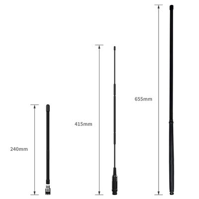 Universal High Gain Two Way Telescopic Adapter Female Tower Base UHF VHF HF Ham Radio CB Antenna