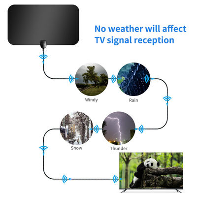4k Cable Adapter Antena Digital Hdtv Amplifier Signal Booster Tv Antenna ABS