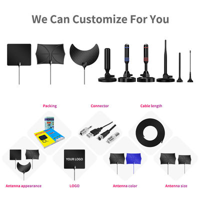 4k Cable Adapter Antena Digital Hdtv Amplifier Signal Booster Tv Antenna ABS