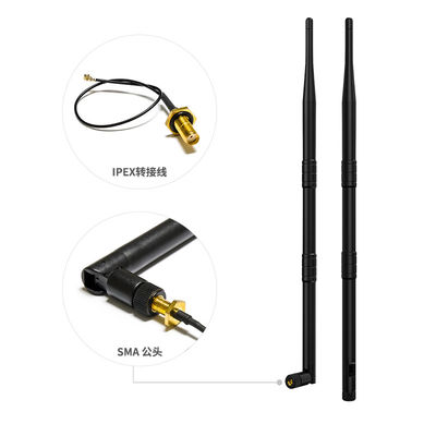433 Mhz 2.4G 5.8G 2.0 Vswr External Antenna Omnidirectional Whip Wifi Rubber Antenna