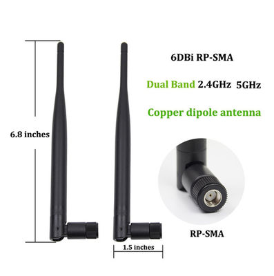 433 Mhz 2.4G 5.8G 2.0 Vswr External Antenna Omnidirectional Whip Wifi Rubber Antenna