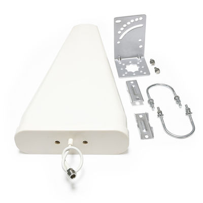 White 12dBi 4G LTE Omni Log Periodic Broadband LPDA Antenna for 1710-2700MHz Outdoor