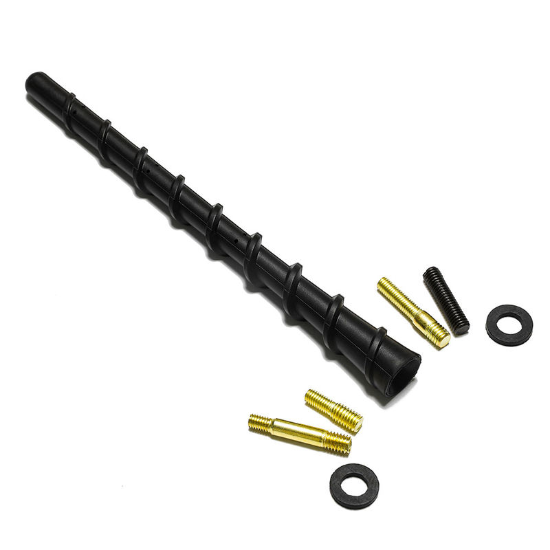 7" Black Spiral Bending AM/FM Radio Antenna Universal Fit for Trucks Cars SUVs 5dbi Gain