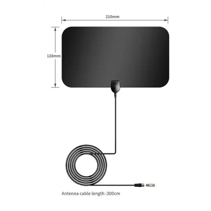 4k Cable Adapter Antena Digital Hdtv Amplifier Signal Booster Tv Antenna ABS